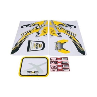 Imagem de Adesivos De Decalque Para Motocicleta CRF50 Em Vermelho, Azul, Amarelo