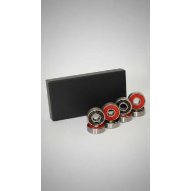 Imagem de Rolamento Aço Inox para Skate e Patins 8 Unidades - Genérica