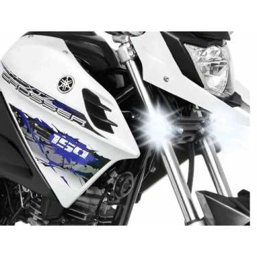 Imagem de Farol Auxiliar Led 18w Drl Moto Yamaha Crosser Xtz 150 (par)