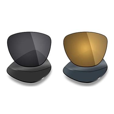 Imagem de Mryok 2 pares de lentes polarizadas de substituição para óculos de sol Oakley Frogskins – opções