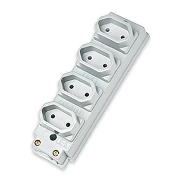 Imagem de Tomada Barra Quadrupla Preta