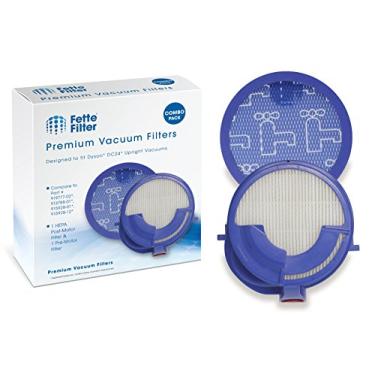 Imagem de Filtro Fette – Filtro HEPA pós-motor e filtro pré-motor compatível com Dyson DC24. Compare a peça nº 919777-02 e 915928-12 – Pacote combo