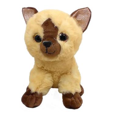 Imagem de Gato Pelúcia Marrom 21 Cm Alt.