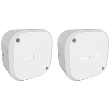 Imagem de Kit 2 Caixas de Passagem Plástica Câmeras Bullet/Dome Interno VBOX 1100 Intelbras