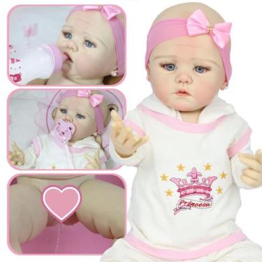 Boneca Bebe Reborn By Baby Dolls Chloe Corpo Pano Versão 4 em