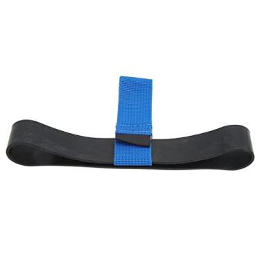 Imagem de Alça de tanque de 35 cm Alça de borracha durável, flexível e leve para prender a mangueira Azul