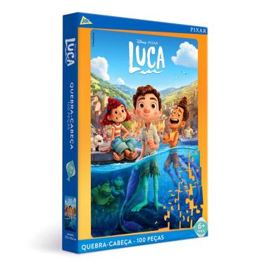 Imagem de Quebra Cabeça Puzzle Luca Disney Encapado 100 Peças - Toyster