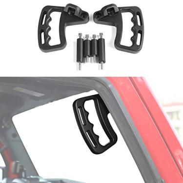 Imagem de RT-TCZ Alça de alumínio para Jeep Wrangler JK 2007-2017 (alça frontal, preta)