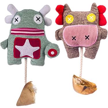 Imagem de Brinquedo pelúcias Pet com apito e mordedor casco bovino HV