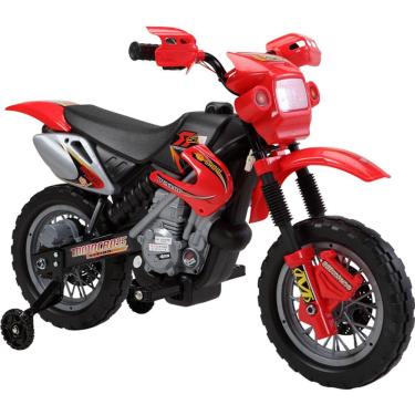 Imagem de Moto Elétrica Infantil com Farol e Buzina Vermelha 925800 - Belfix