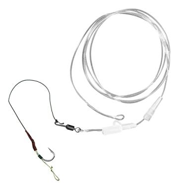 Imagem de Líderes de pesca de 20 kg, linha líder de pesca resistente - Líderes de fluorocarbono resistentes ao desgaste para á salgada de á doce, presente para entusiastas de pesca Xiaoguozi