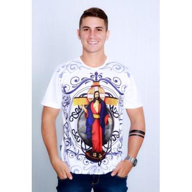 Imagem de Camiseta Religiosa Católica Jesus Das Santas Chagas Ctf1483 - Evangeli