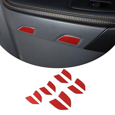 Imagem de PIUGILH Para Ford Ranger 2015 2016 2017 2018 Decoração de porta interior Capa Acabamento Carro Styling Adesivos