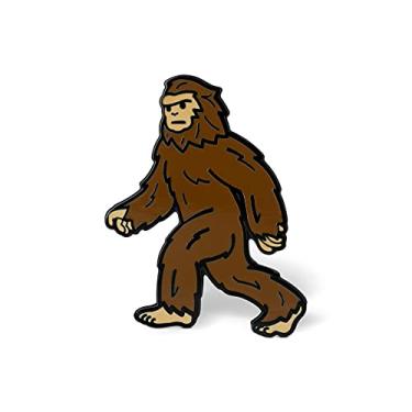 Imagem de Winks For Days Broche de lapela esmaltado rígido Bigfoot Sasquatch, 1.22"W x 1.52"H, Metal, Não conhecido