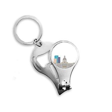 Imagem de Alicate de unha com desenho do Canadá Landmark and City Buildings chaveiro abridor de garrafas cortador