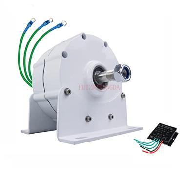 Imagem de Gerador de turbina eólica 10000W Início de baixa velocidade, gerador de ímã permanente 220V 12V 24V 48V AC para turbina eólica horizontal DIY (com controlador),220v