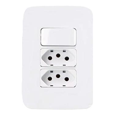 Imagem de Interruptor Intermediário + 2 Tomada 20A Branco Margirius B3