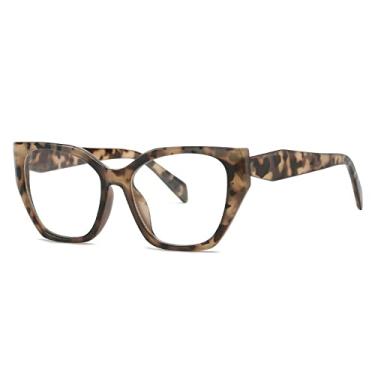 Imagem de armação de óculos de olho de gato de cor doce clara para mulheres óculos quadrados tons de óculos de sol femininos, 6, tamanho único