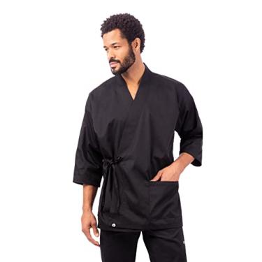 Imagem de Chef Works Casaco unissex Sushi Chef, Preto, 2XL/3XL