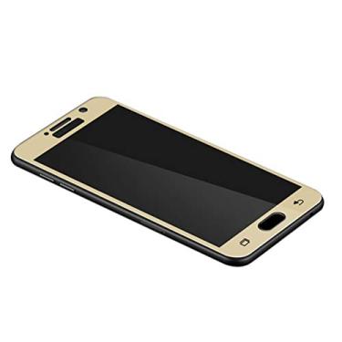 Imagem de Película de vidro temperado ultra transparente com cobertura total da UKCOCO para Samsung Galaxy A5 (2017) A520F (dourado)