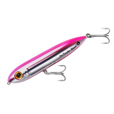 Imagem de Heddon Isca de pesca Saltwater One Knocker Spook, cromada/rosa
