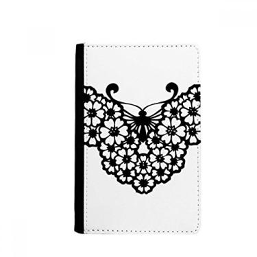 Imagem de Carteira com borboleta com asas florais para passaporte Notecase Burse porta-cartões
