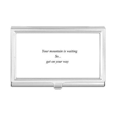 Imagem de Get On Your Way to Mountain Porta-cartões de visita Carteira de bolso