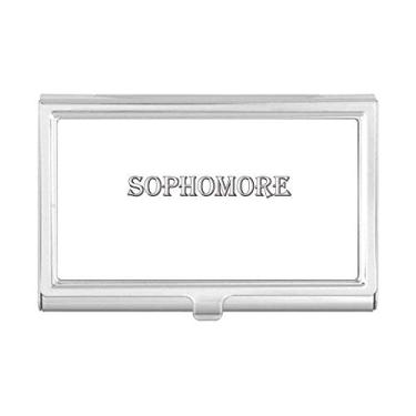 Imagem de Carteira de bolso com porta-cartões Black Words About Sophomore