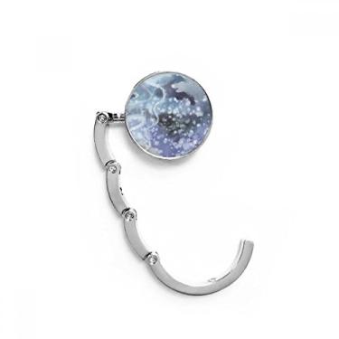 Imagem de Gancho de mesa de sombreamento de tinta abstrata com fecho decorativo dobrável