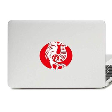 Imagem de Year of Rooster Animal China Zodíaco Vinil Emblema Gráfico Laptop Adesivo Notebook Decalque