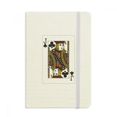 Imagem de Caderno com estampa de cartas de baralho Club J oficial de tecido rígido diário clássico