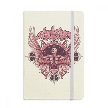 Imagem de Caderno Graffiti Street Pink Skull Angle Clock Pattern Notebook Official Fabric Hard Cover Classic Journal Diary