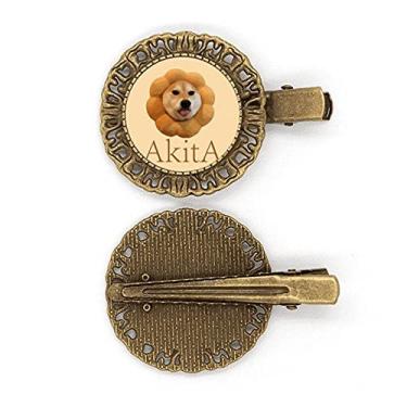Imagem de Akita Almofada de cachorro para pescoço, grampo de cabelo, grampo de cabelo