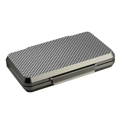 Imagem de Umidor de cigarro para viagem caixa portátil para charutos umidificador, caixa de armazenamento leve de liga de alumínio impermeável, hermética e durável – comporta 5 charutos – Ótimo presente para homens