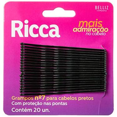 Imagem de Grampo P/ Cabelo Preto - Nº 7 Ricca, Ricca