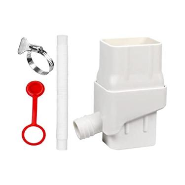 Imagem de Bothyi Conjunto de desviador de barril de chuva Sistema de de água da chuva Conector do desviador de de água da chuva com mangueira de 50, BRANCO