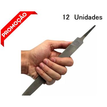 Imagem de Jogo 12 Lima Profissional Ferro Amolar Ferramenta 10" Bastar