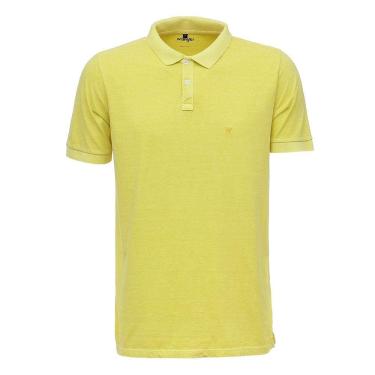 Imagem de Camisa Gola Polo Masculina Amarela  Wrangler 26614