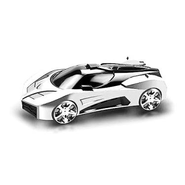 Imagem de Suporte para Telefone Em Forma de Carro, Antiderrapante, Legal, Formato Esportivo, Modelo Prático e Antiderrapante, Suporte de Telefone para Carro para Veículo (Branco)