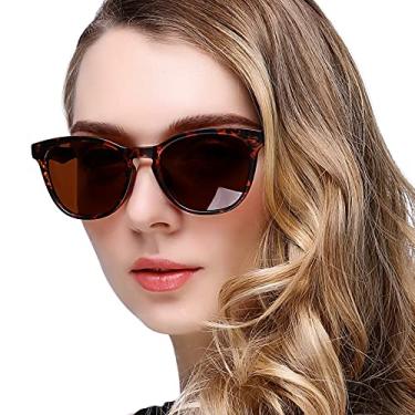 Imagem de KANASTAL Óculos de Sol Tartaruga Feminino Polarizado Proteção UV400 Marrom Osculos Leopardo Mulher Quadrado Clássico Vintage Elegante Brown Sunglasses Women para Pesca Praia -Marrons