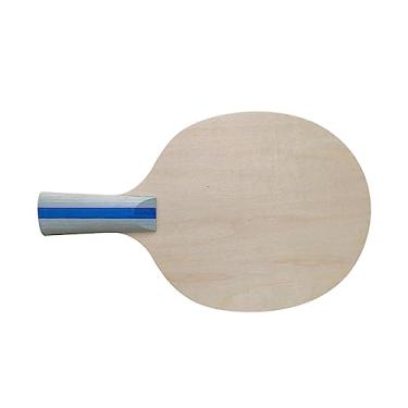 Imagem de UGPLM Lâmina de tênis de mesa de madeira artesanal profissional pingpong lâmina base placa raquete de tênis de mesa para iniciantes adultos crianças, 239mm x 147mm