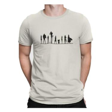 Imagem de Camiseta Camisa Chapéus De Palha Masculina Offwhite - Liga Fashion