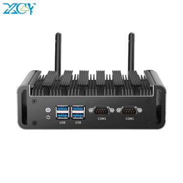 Imagem de XCY-Mini PC Fanless com Portas USB  Intel Core i3 4010U  i5 4200U  i7 4500U  2x RS232  2x Gbps  LAN