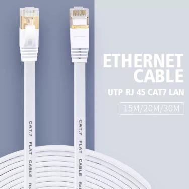 Imagem de Rede Ethernet Cabo UTP Cabo de Lan Cabo de Rede RJ 45 Cat7 Rj45 Patch Cord /15m/20m/30m Para Router