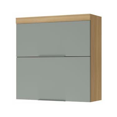 Imagem de Armário Aéreo Nesher Marquesa em MDF 15mm com 2 Portas e 1 Prateleira - 80cm de largura
