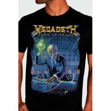 Imagem de Camiseta Megadeth Rust In Peace Blusa Rock Licenciado Of0067 Rch - Con