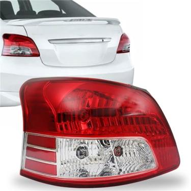 Imagem de WFLNHB Substituição do conjunto da luz traseira do lado esquerdo para Toyota Yaris Sedan 2007-2012 Lâmpada de freio traseira do lado do motorista 8156152550, TO2818133