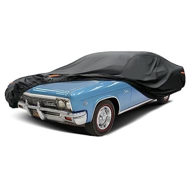 Imagem de Kayme Capa de carro à prova d'água para todos os climas para Sedan grande, capa externa adequada para Chevy Impala Caprice, Ford Crown Victoria, Cadillac DTS, Grand Marquis, Lincoln Continental Town Car (209 a 558 cm)