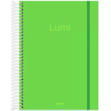 Imagem de Material Escolar Caderno Cores Neon 10Matérias/160Folhas/Kit