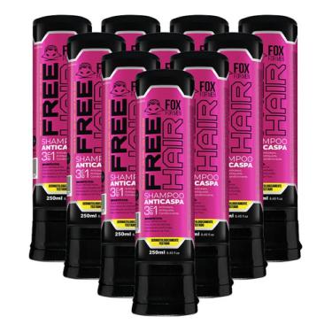 Imagem de Shampoo Xampo Xampu 3x1 Antcaspa Freehair Cabelo Fox For Men